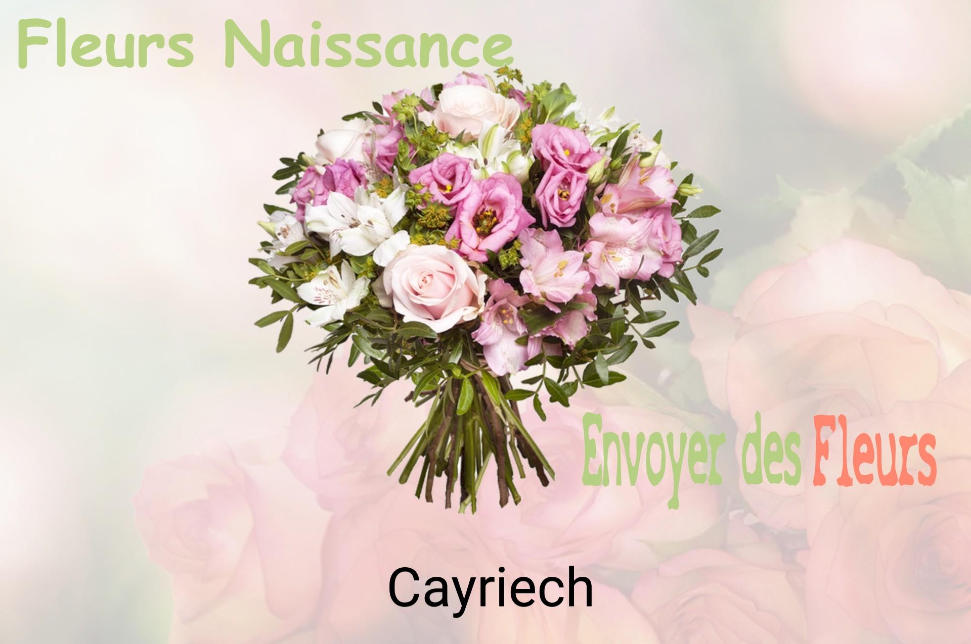 Bouquet de fleurs de naissance livré à Cayriech